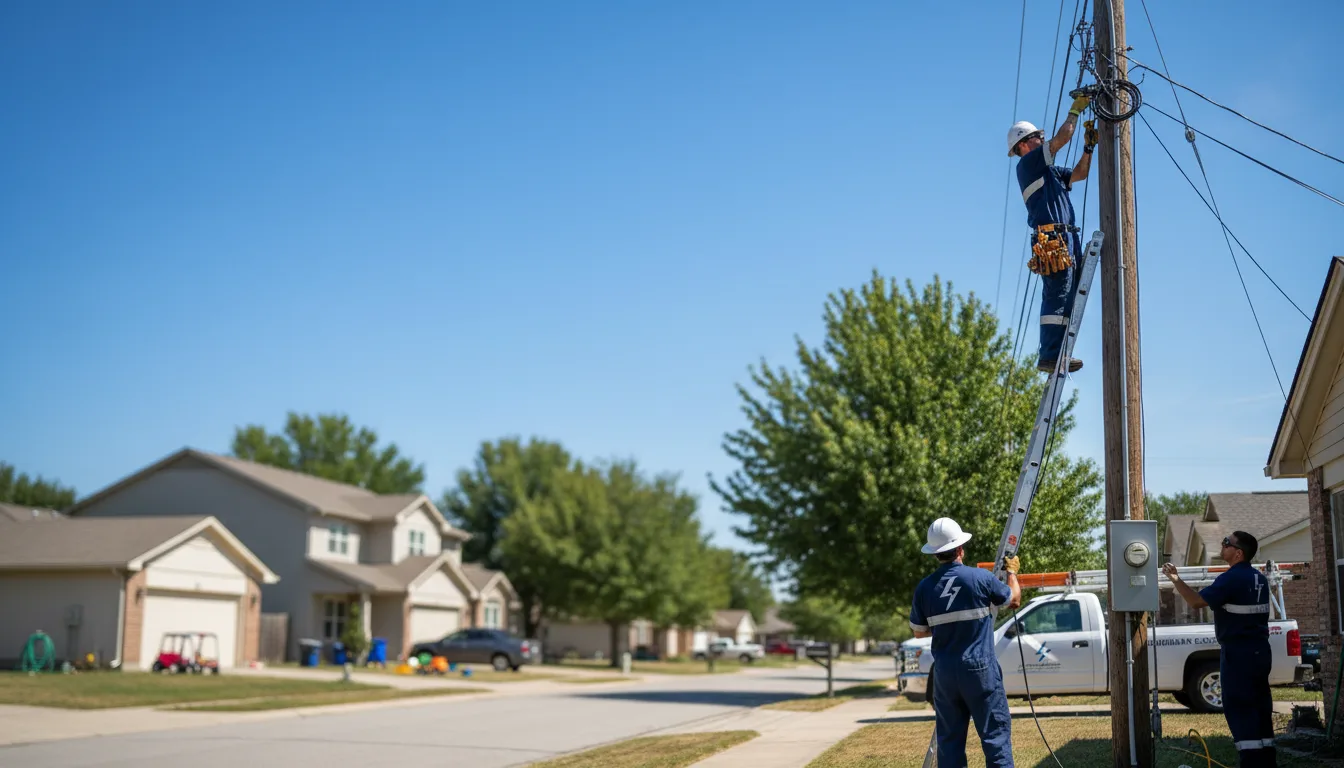 Residential electrician providing installation services in Rossiter, PA
